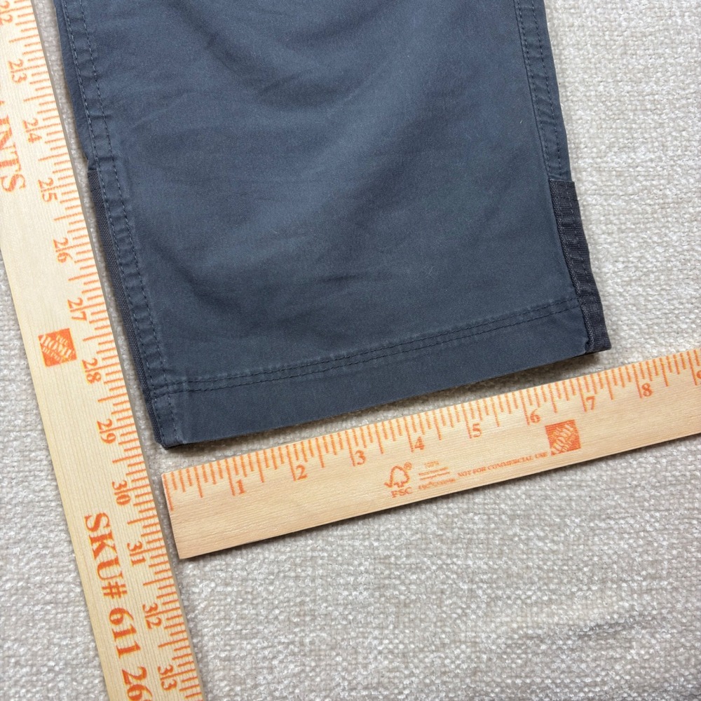 Eddie Bauer First Ascent Mens Cargo Pants 33x32 Gray Hiking Outdoor Utility - Picture 4 of 8